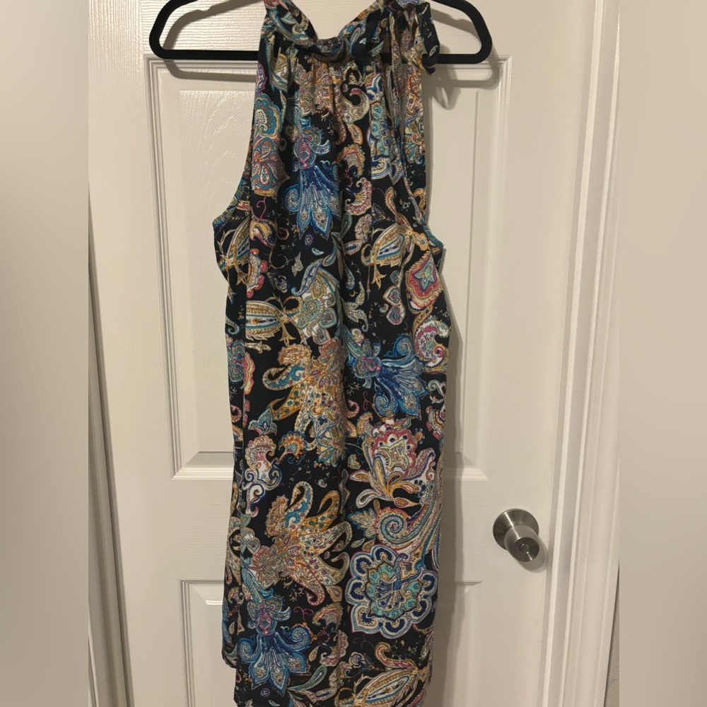 Colorful Paisley Halter neck Dress